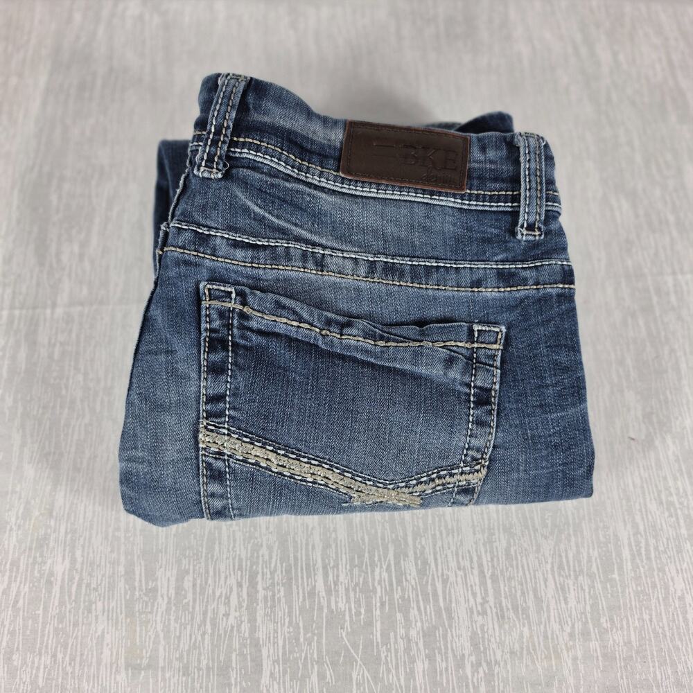 Buckle BKE Denim Payton Crop Jeans Womens Size 31 Blue Boot Pants